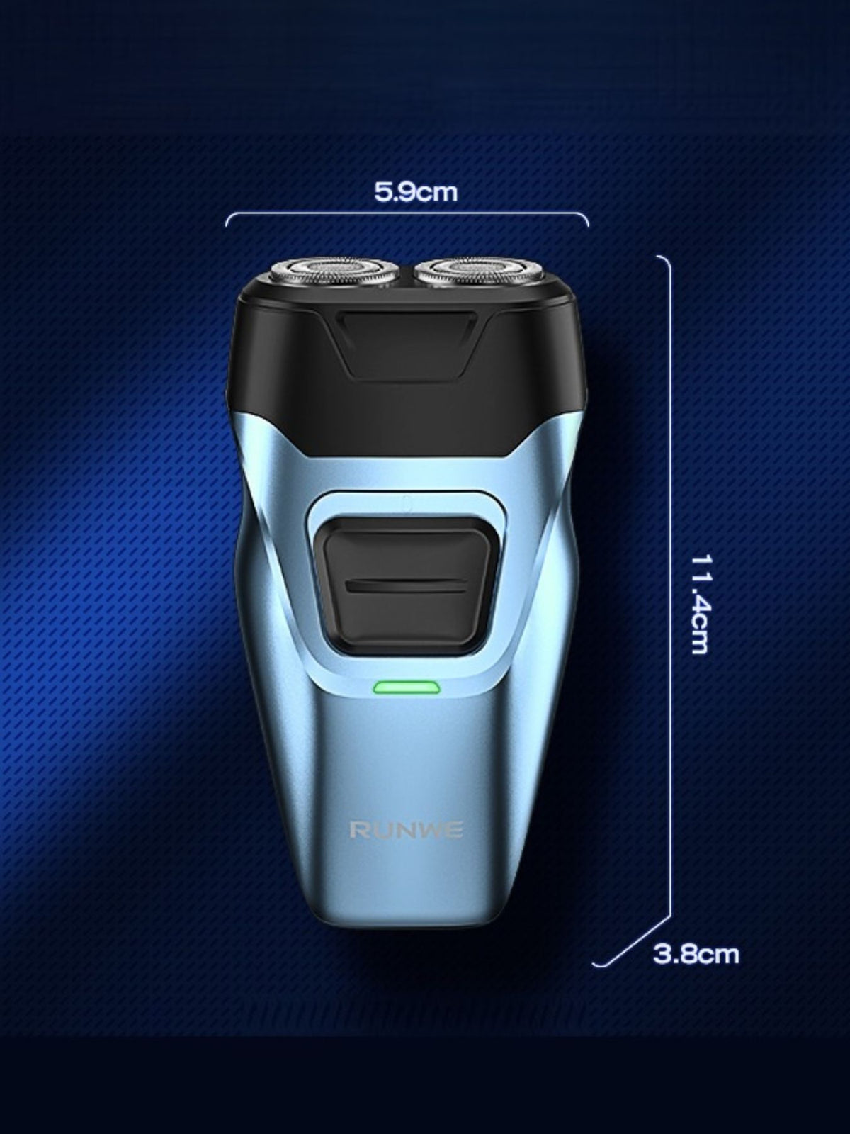 Electric shaver side profile