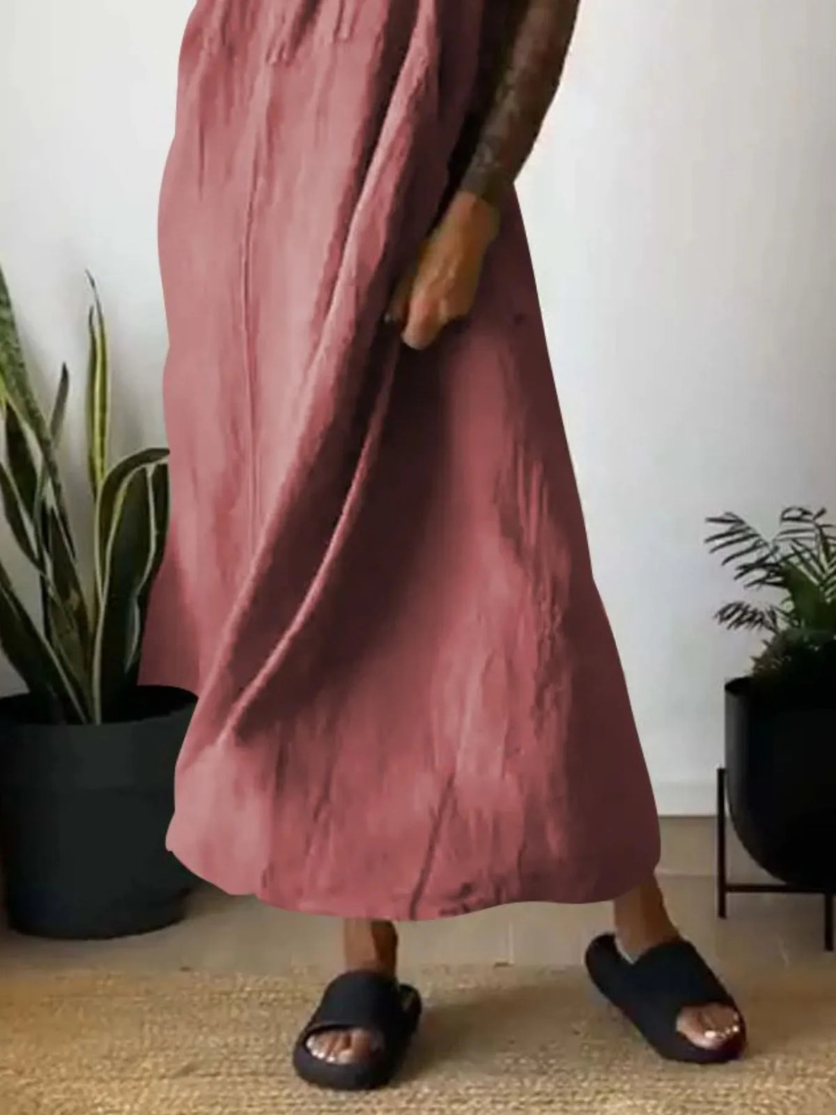 Ruched Cami Maxi Dress with Pockets Plus Size view 20