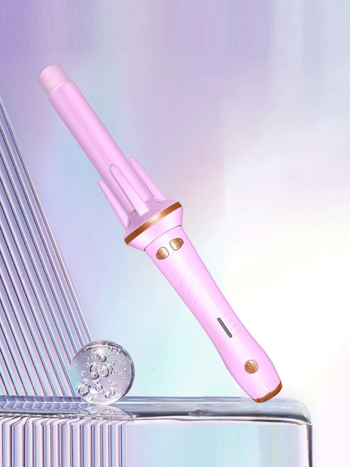 Curling iron creating a curl