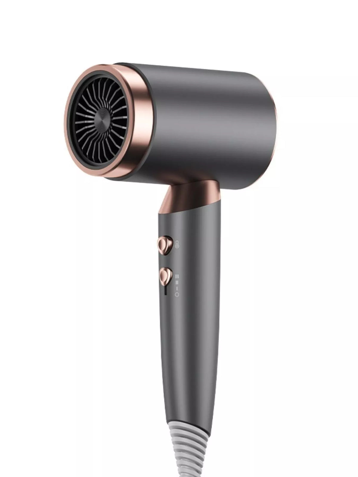 Hair dryer used while styling hair