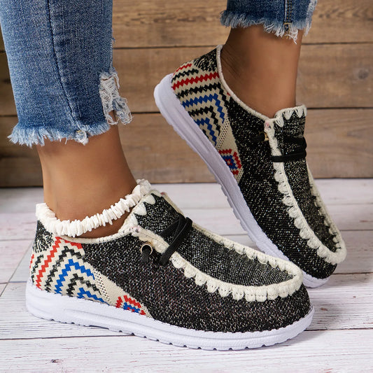 Round Toe Flats Sneakers - Fashorio