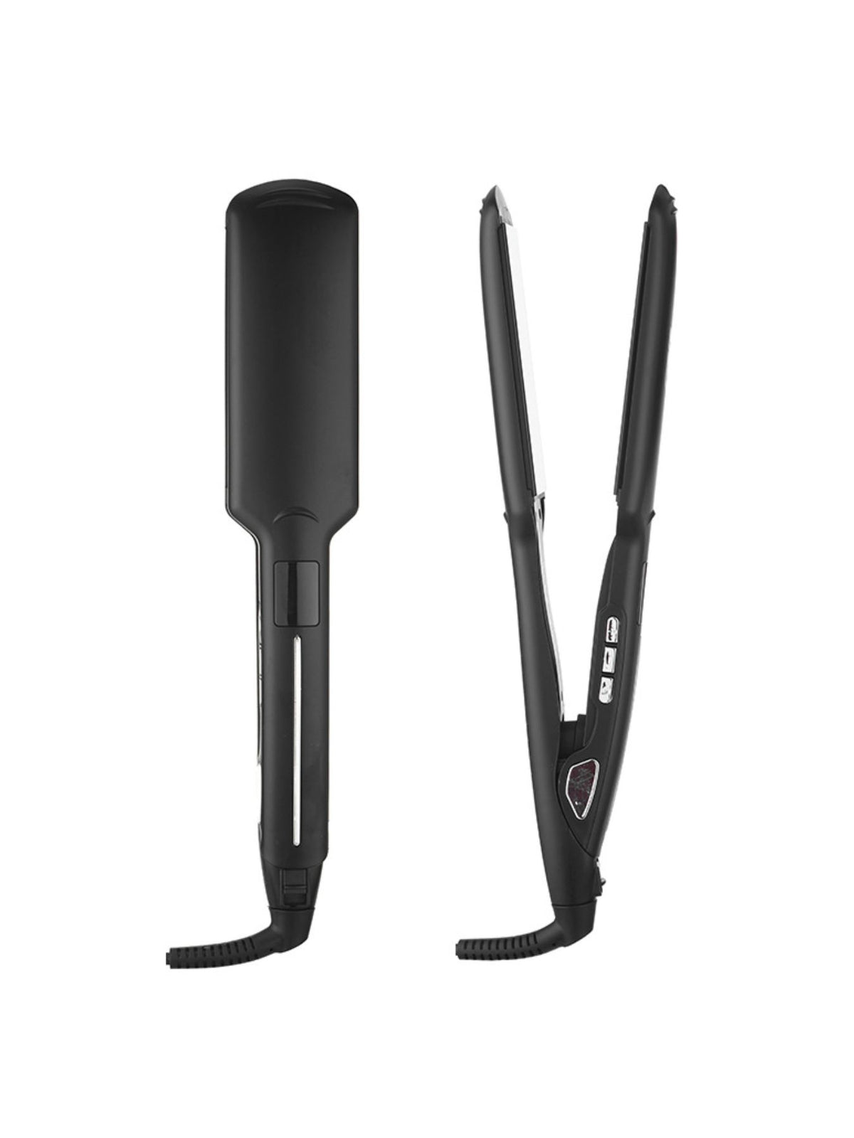 Hair straightener held in hand