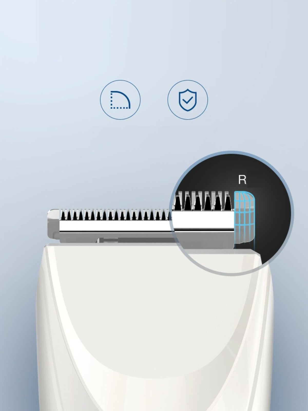 Hair clipper in black