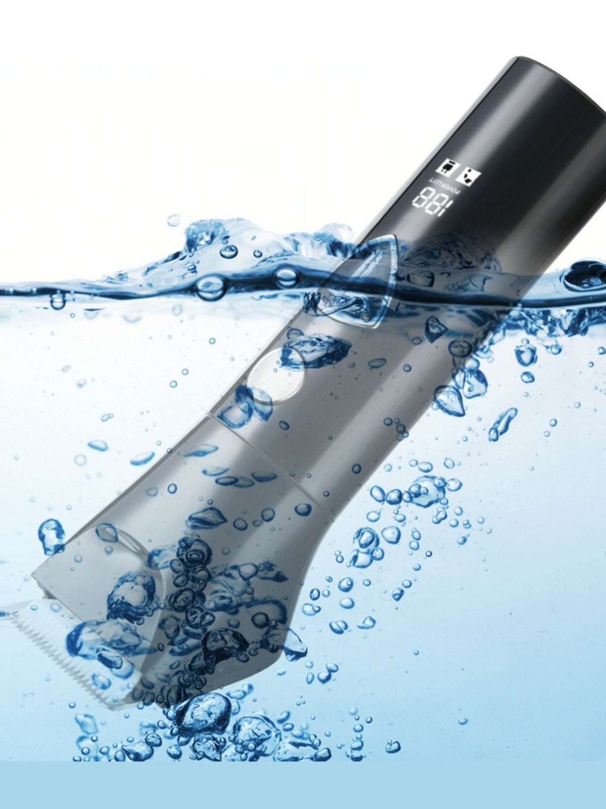 Hair clipper kit in silver