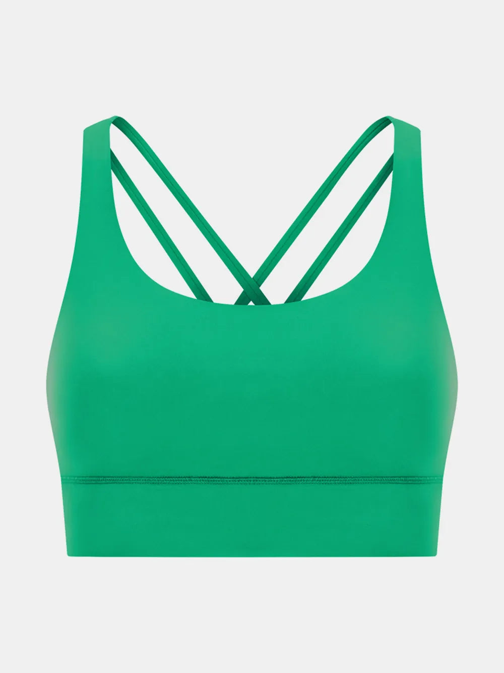 Crisscross scoop neck active tank editorial view