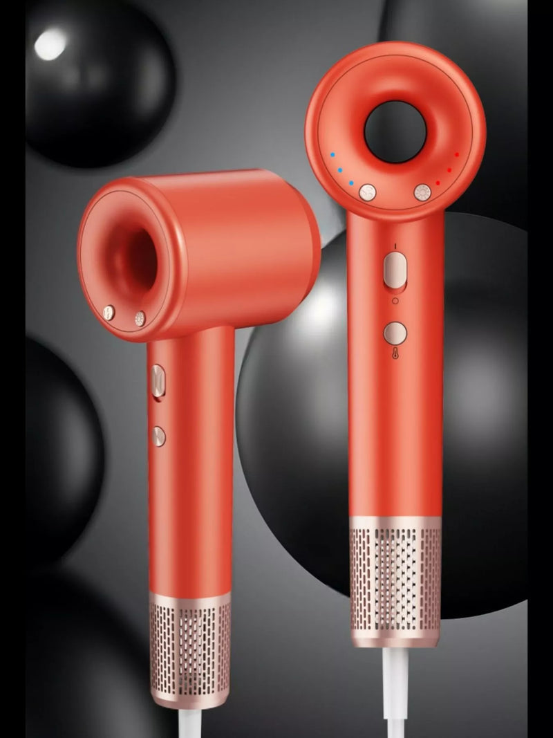 Portable household hair dryer full view