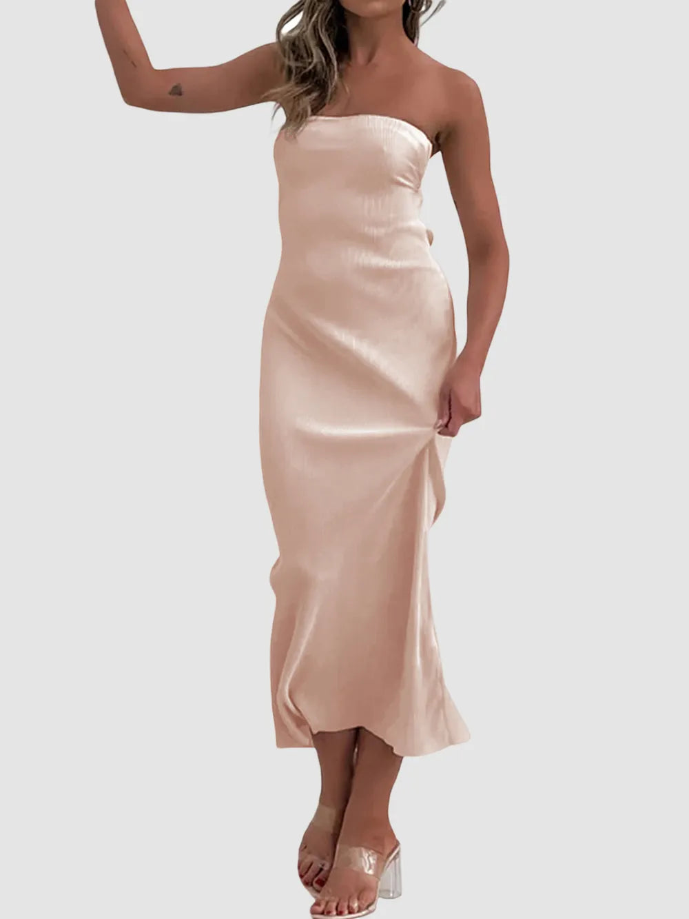 Lace-Up Back Maxi Dress, view 21