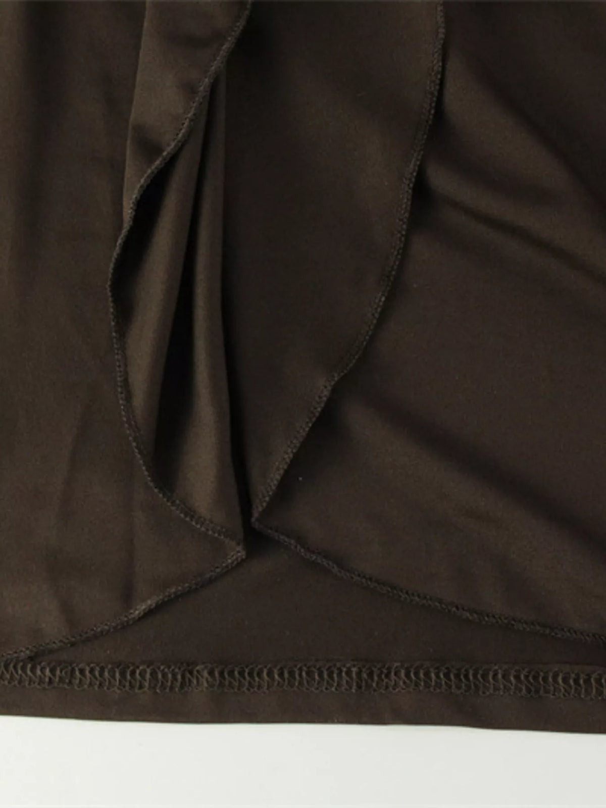 Turtleneck Long Sleeve Tie Waist Maxi Dress view 8