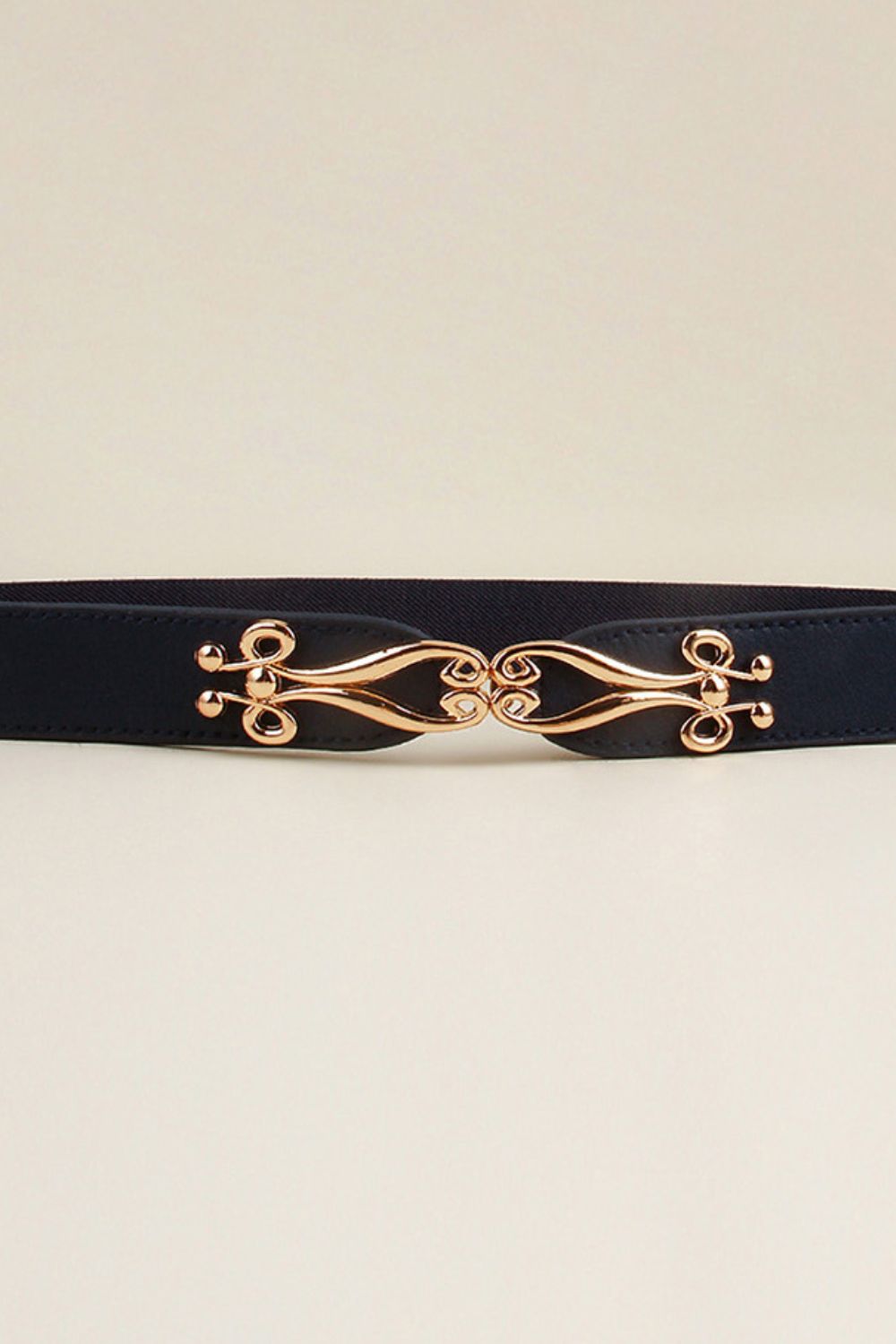 Alloy Buckle Elastic Belt - Fashorio