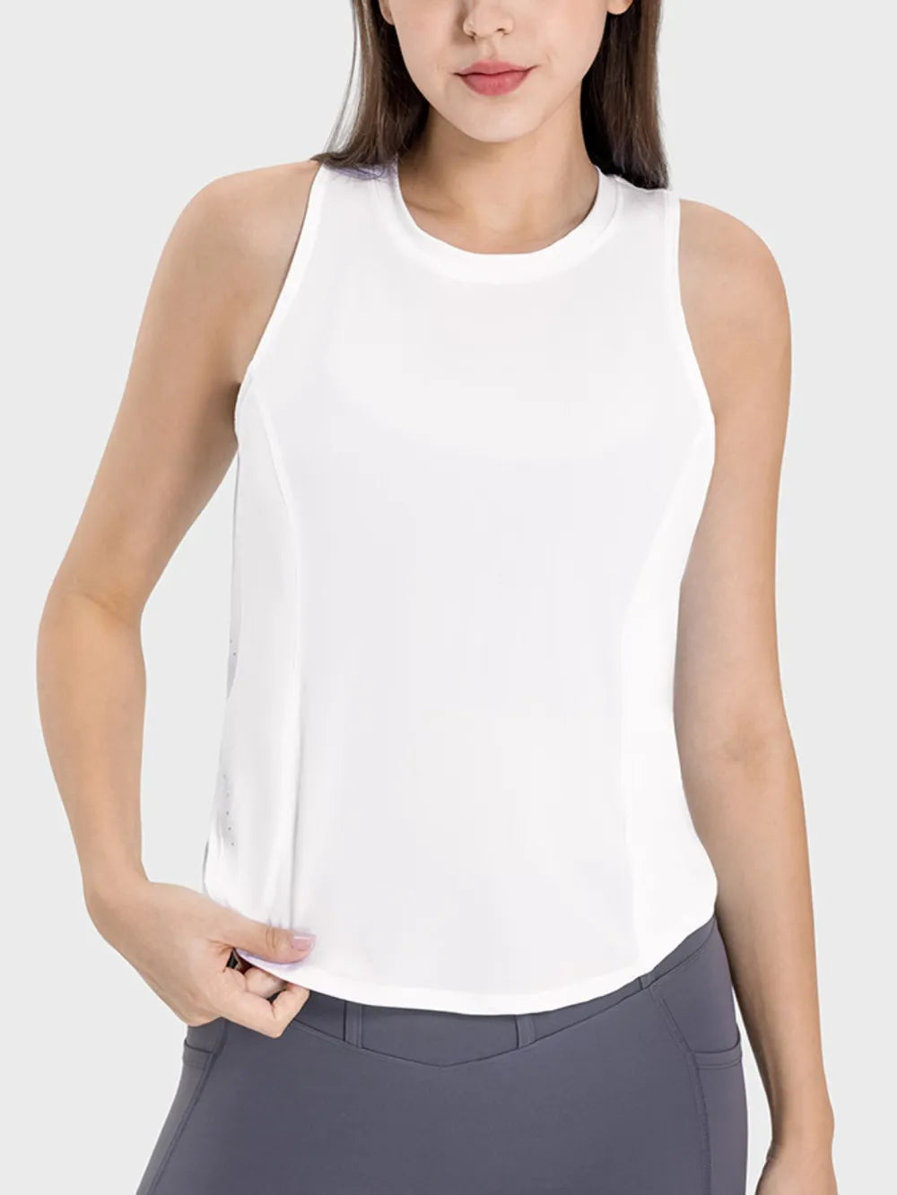Round Neck Active Tank view 13