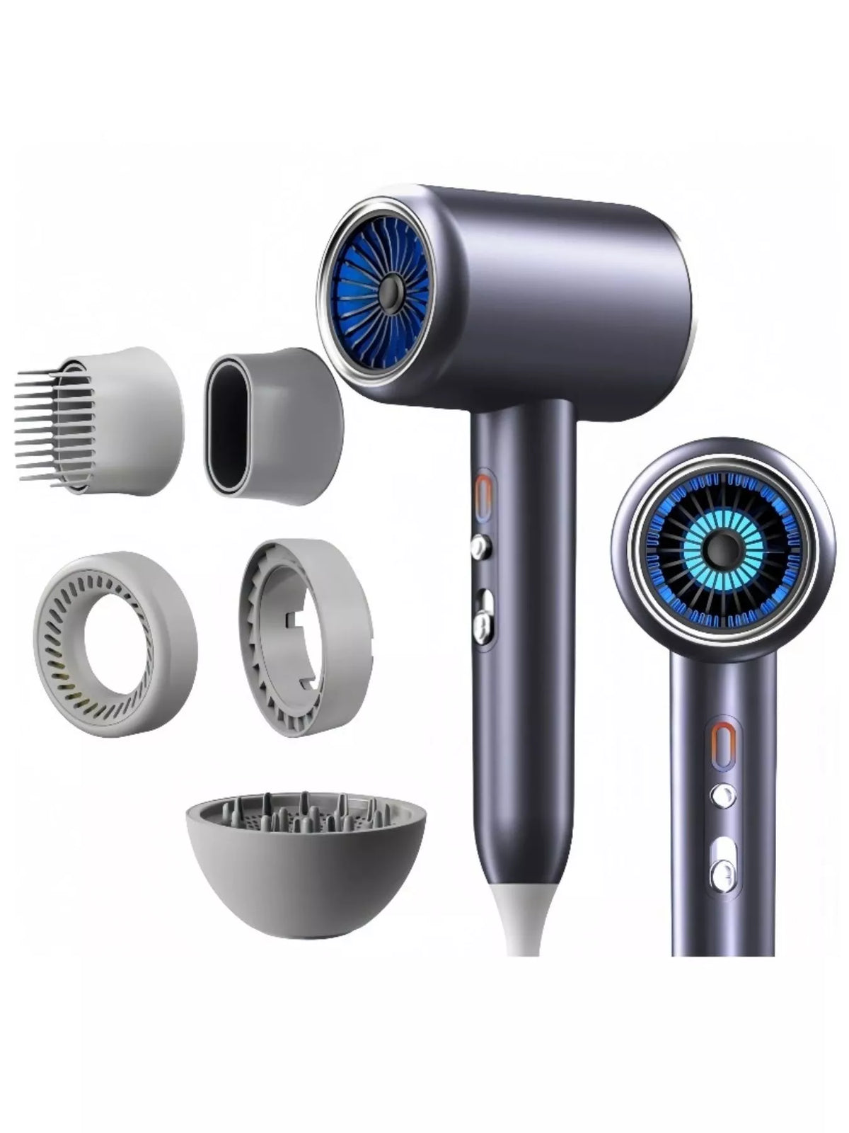 Hair dryer in black and gray