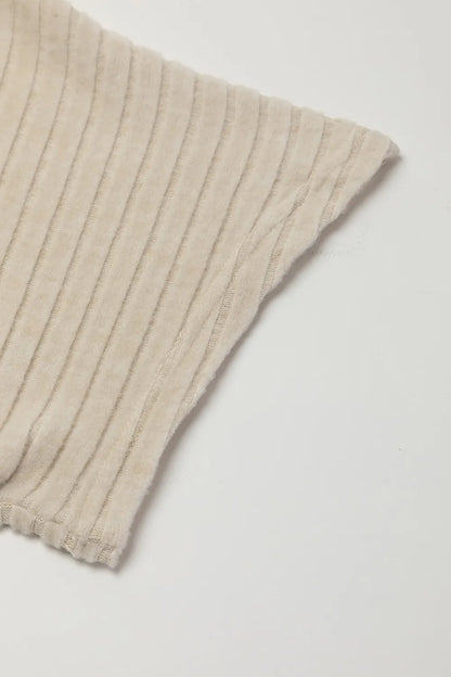 Ribbed Knit Wide Leg Jumpsuit - Fashorio