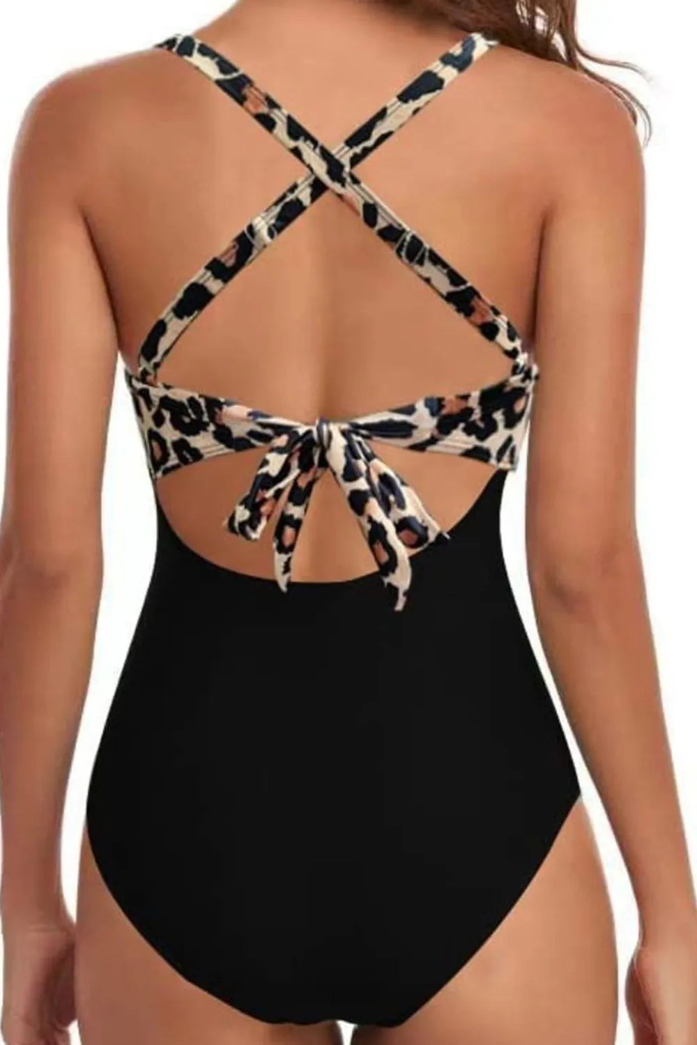 Tied Crisscross Cutout One-Piece Swimwear - Fashorio