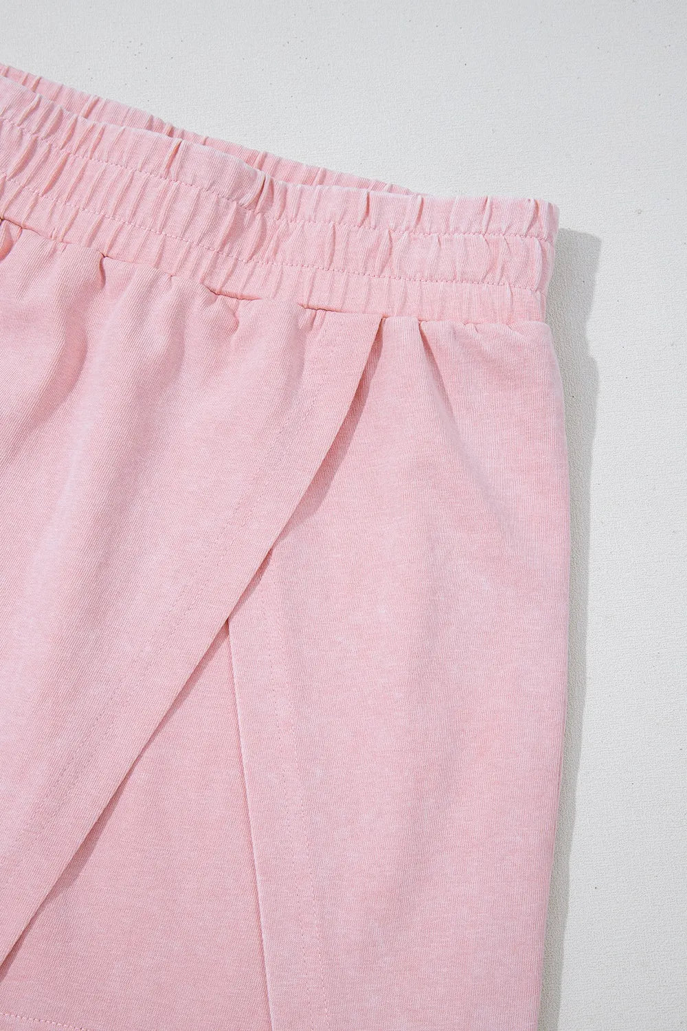Mineral Wash Cotton Tank and Slit Skort Set in Blush Pink, view 11