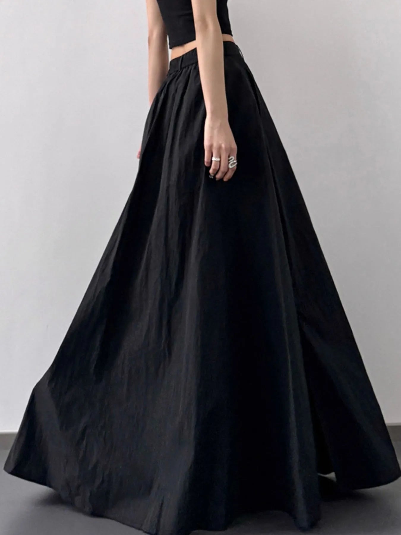 High Waist Slit Maxi Skirt - Fashorio