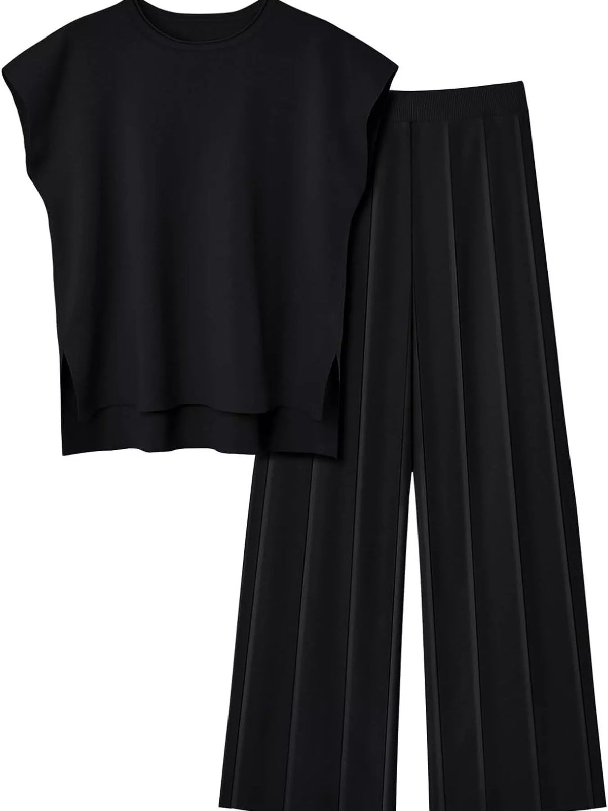 Coordinated knit set relaxed fit