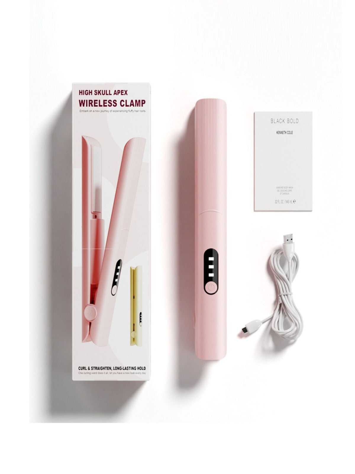 Cordless hair straightener full product view