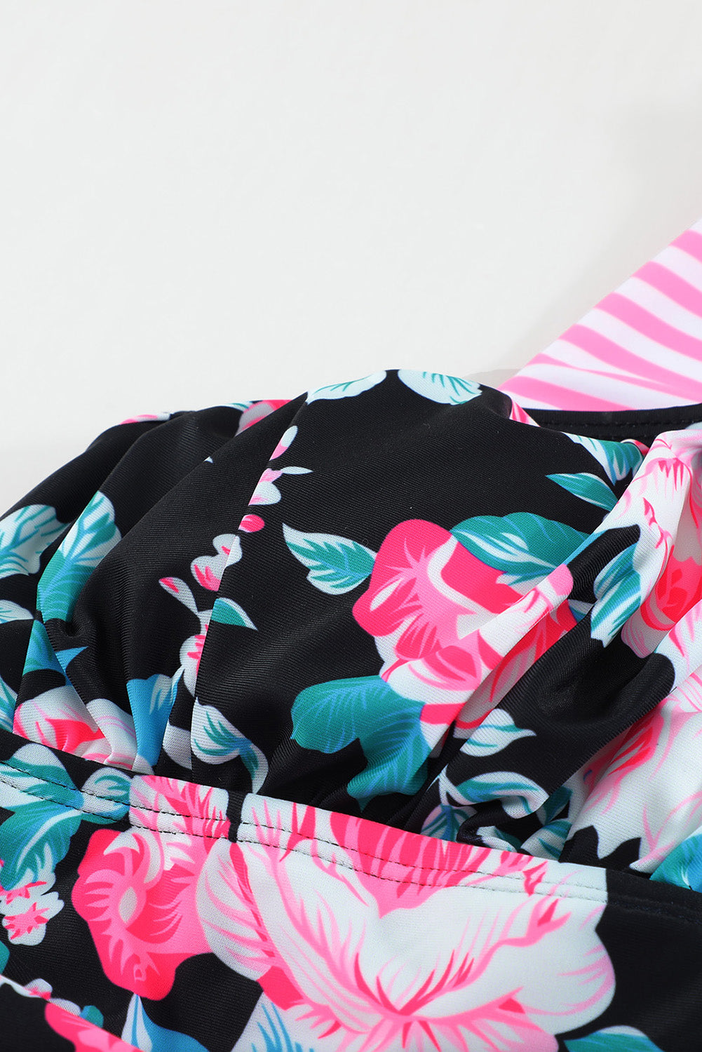 Mixed Print Tie-Back Two-Piece Swimsuit - Fashorio