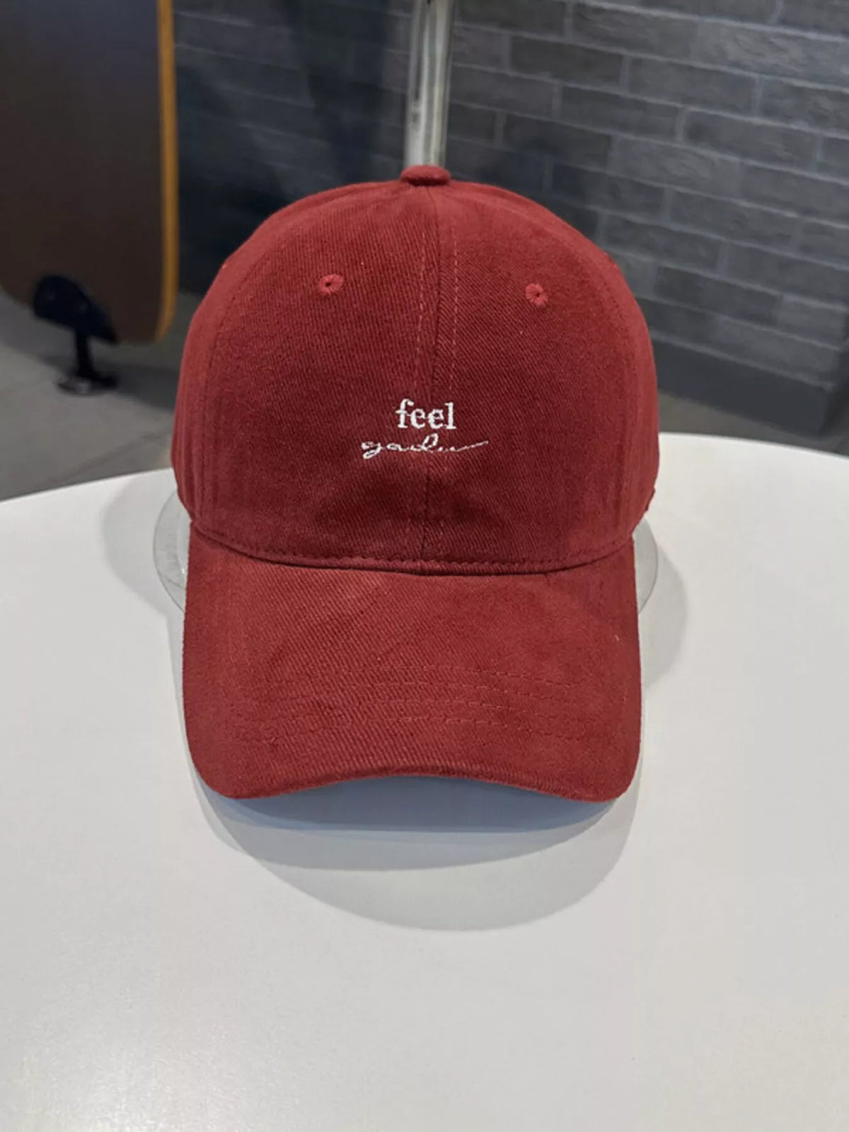 Embroidered cap third colorway view