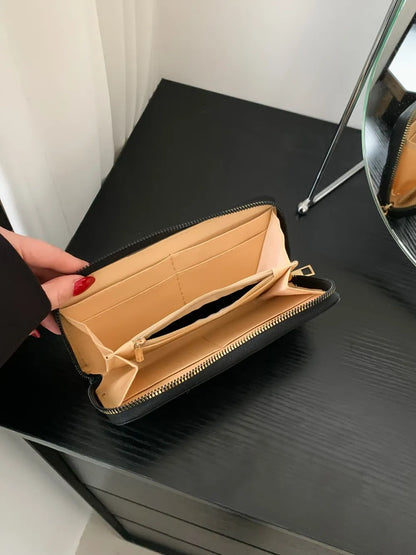 PU Leather Solid Color Wallet - Fashorio