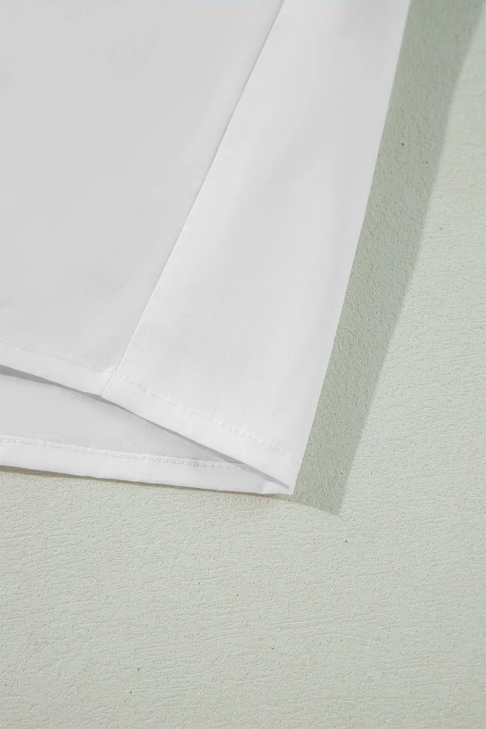 White cotton shirt full length styling
