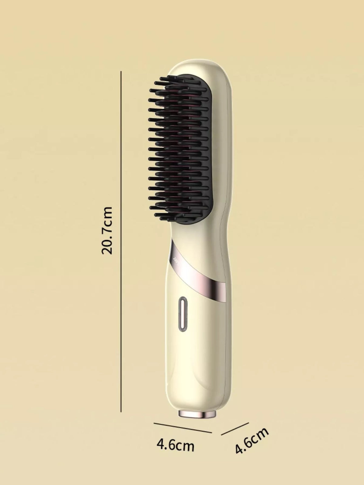 Straightening comb smoothing hair