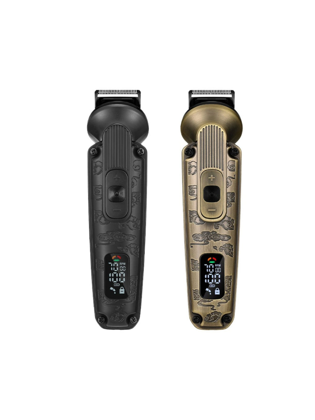 Hair clipper with LED battery screen lit