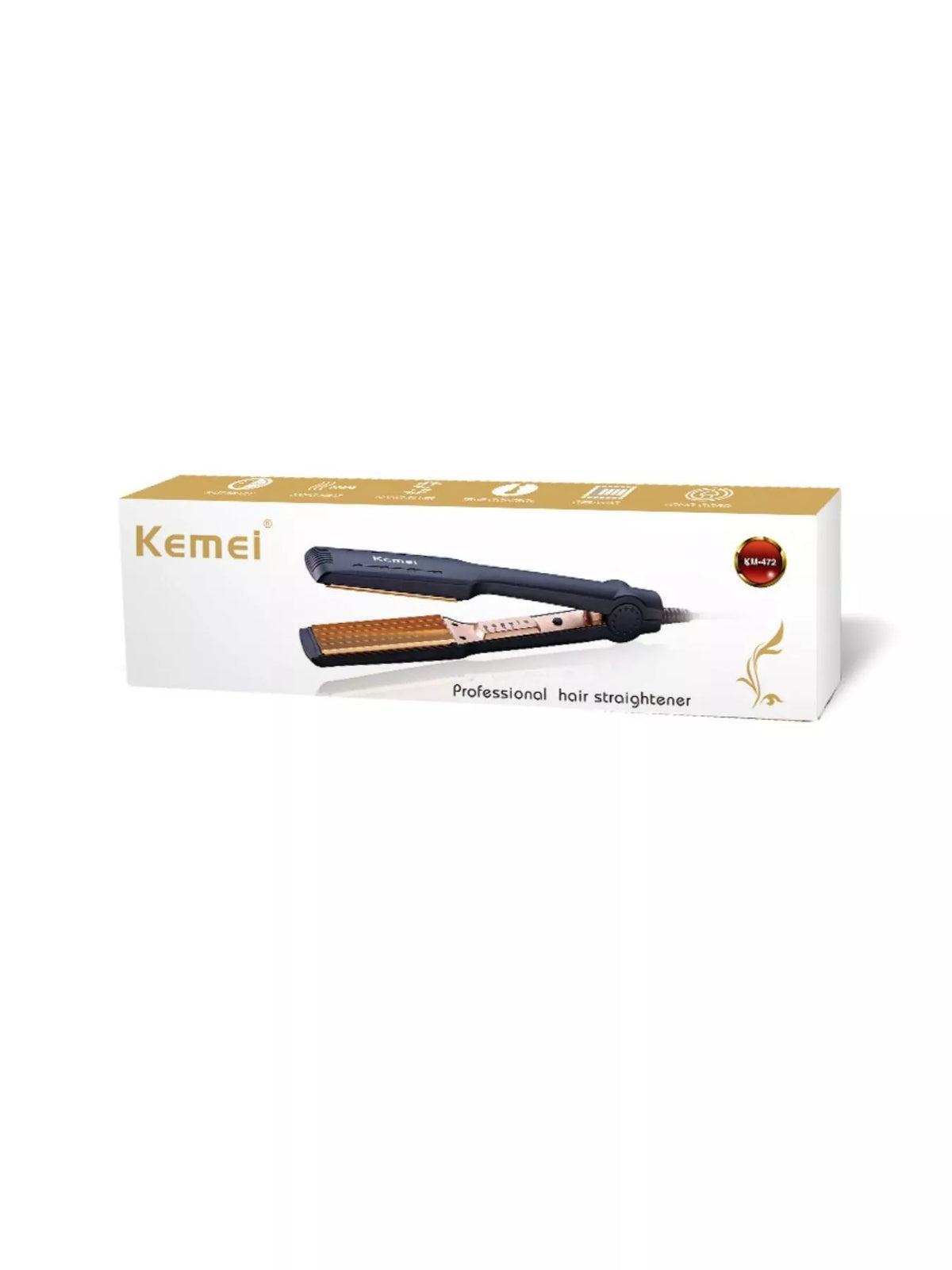 Hair straightener smoothing hair