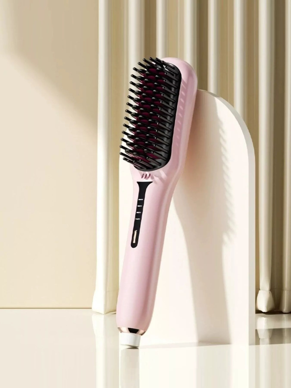 Straightening comb temperature display