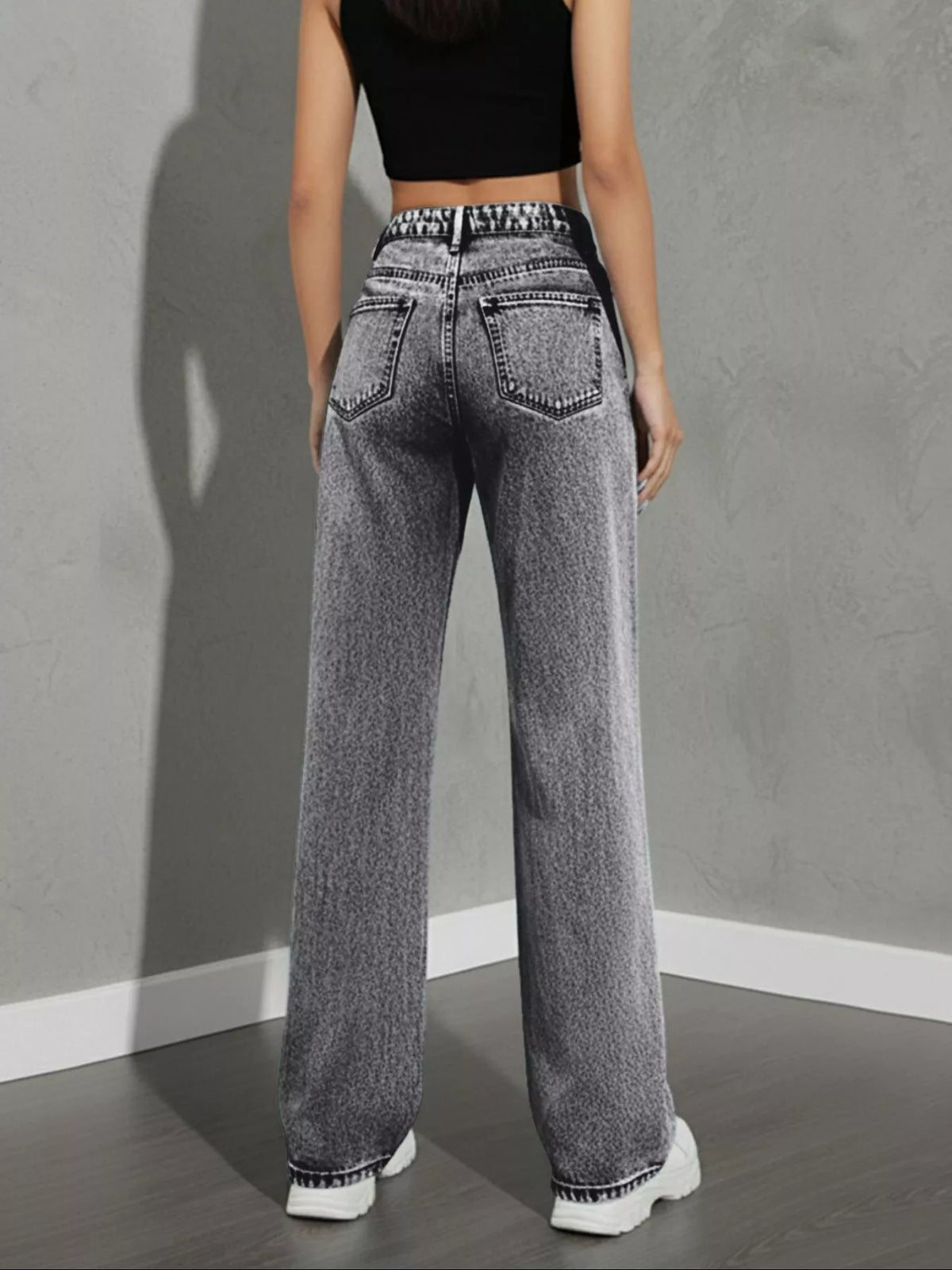Classic High Waist Wide Leg Jeans, view 15
