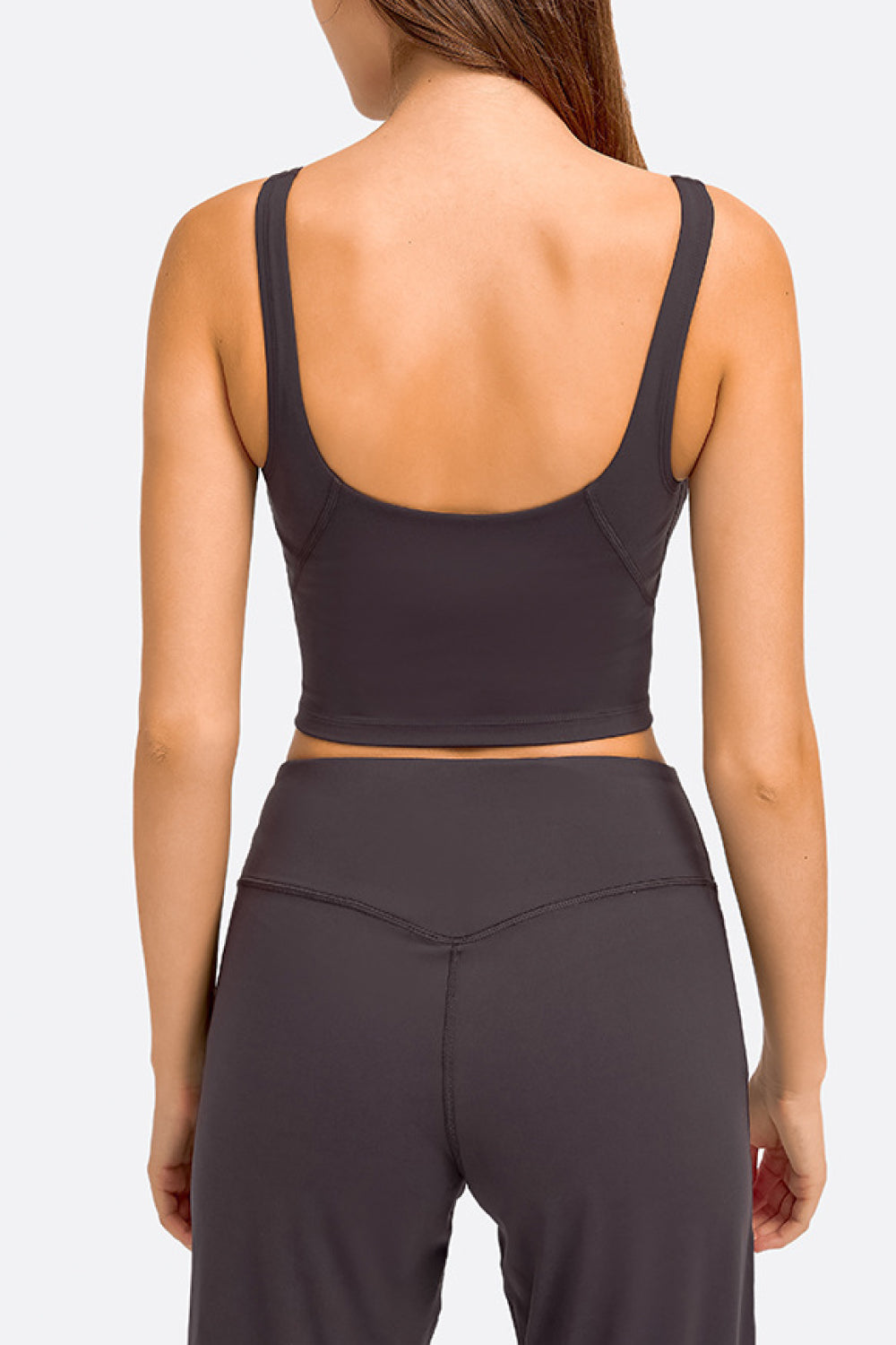 Millennia Deep V-Neck Crop Sports Bra - Fashorio