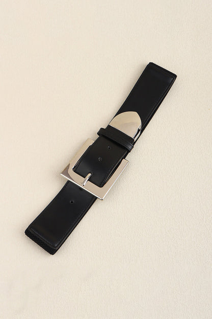Zinc Alloy Buckle PU Leather Belt - Fashorio