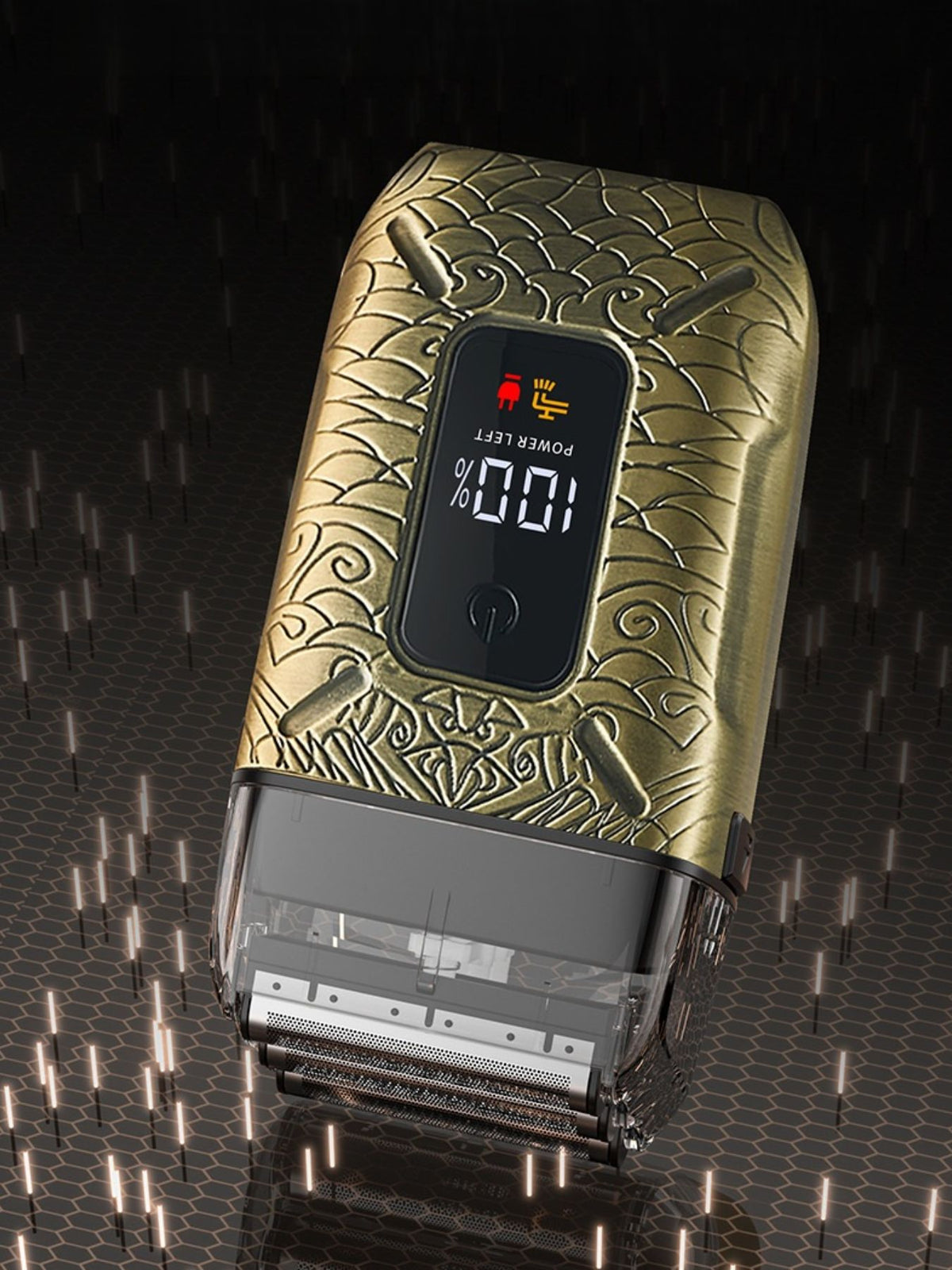 Electric shaver body side profile