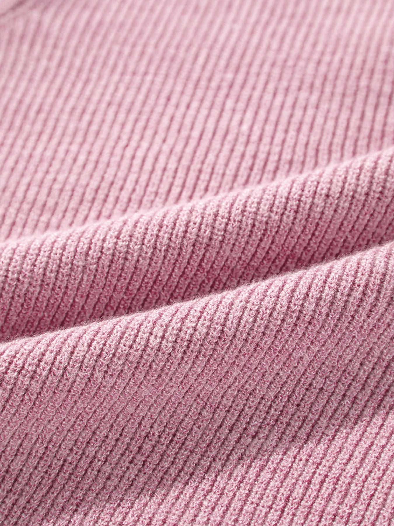 Ribbed Knit Button Front V Neck Cardigan - Fashorio