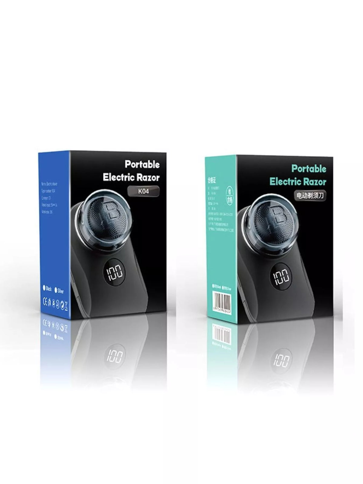 Portable mini shaver packaged