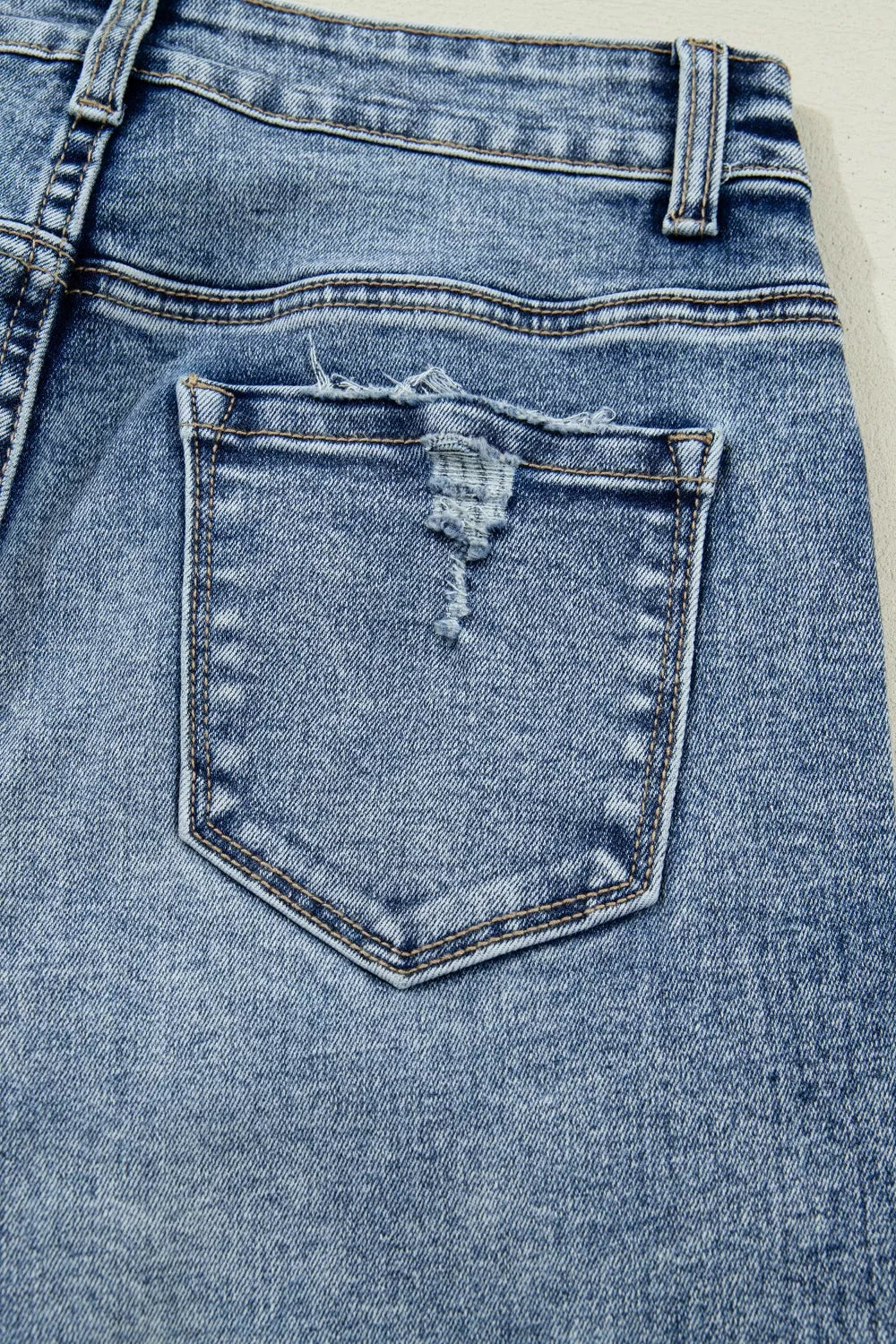 Cuffed Straight Leg Loose Jeans, view 11
