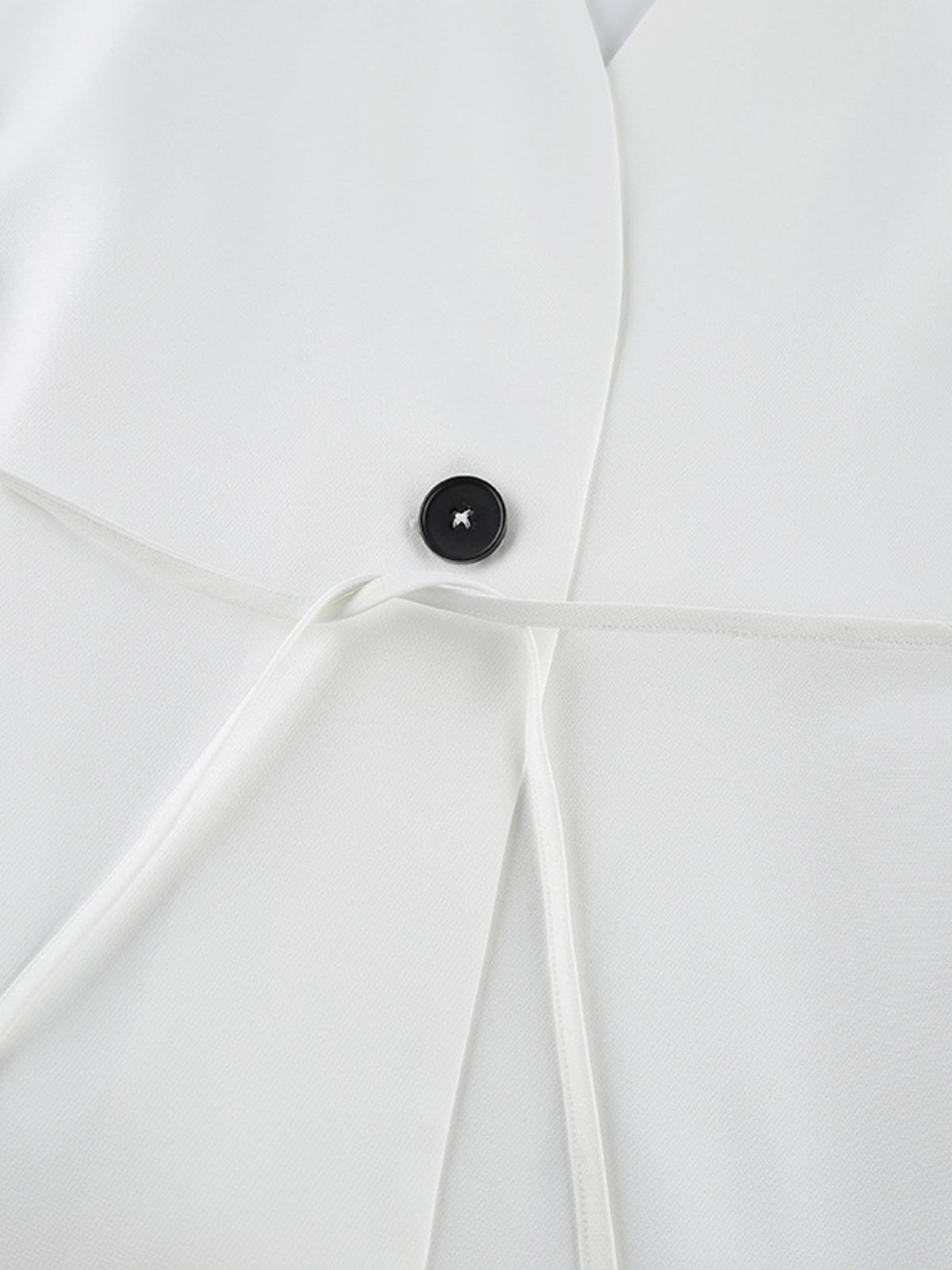 One button two piece set side profile