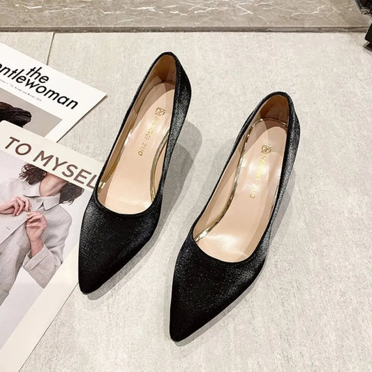 Point Toe Stiletto Pumps - Fashorio