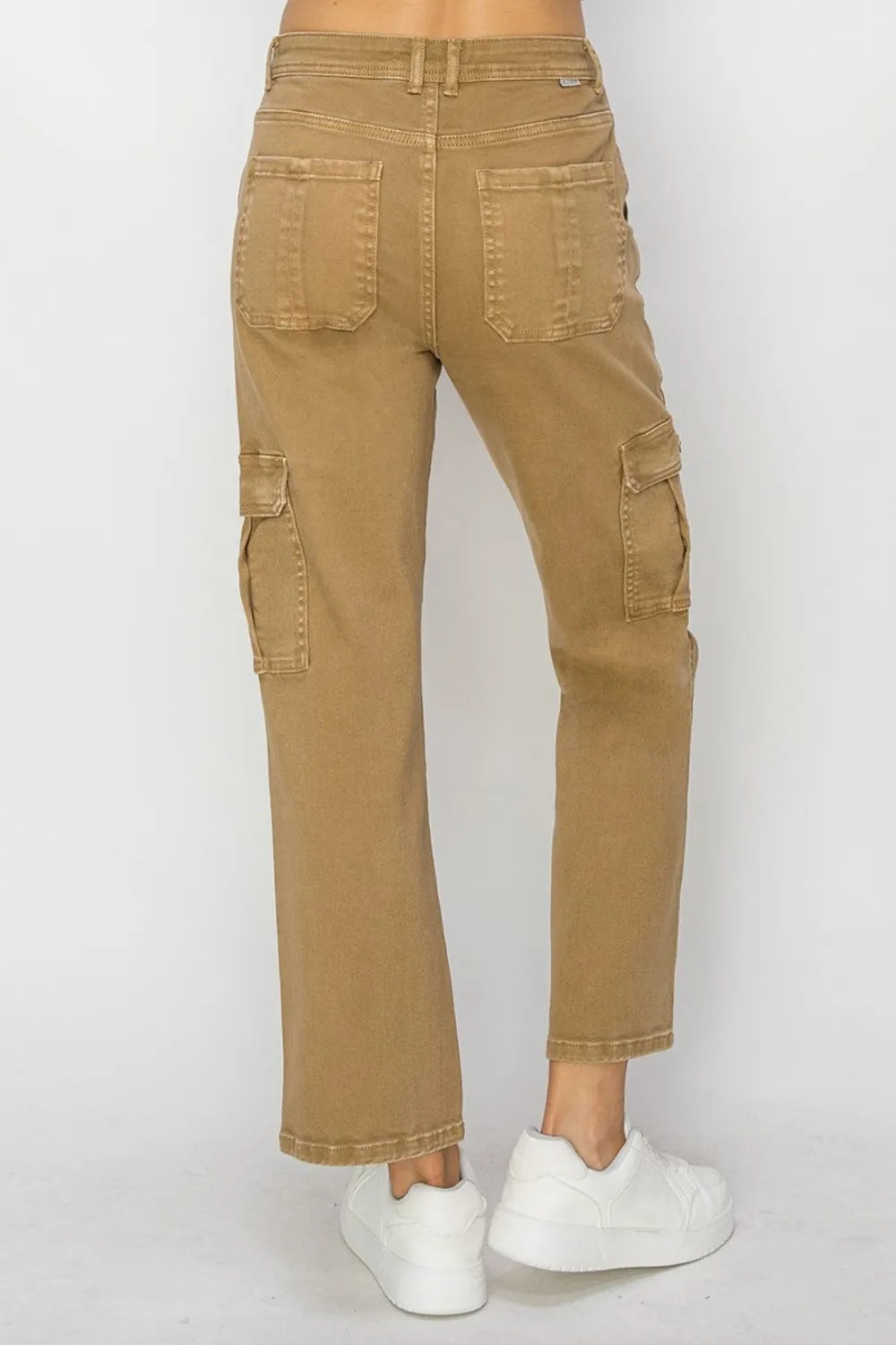 Risen Full Size High Rise Cargo Jeans - Fashorio
