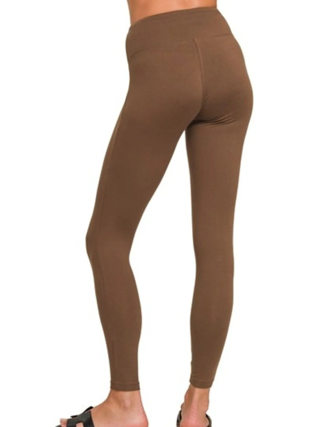 Zenana Microfiber Waistband Leggings - Fashorio