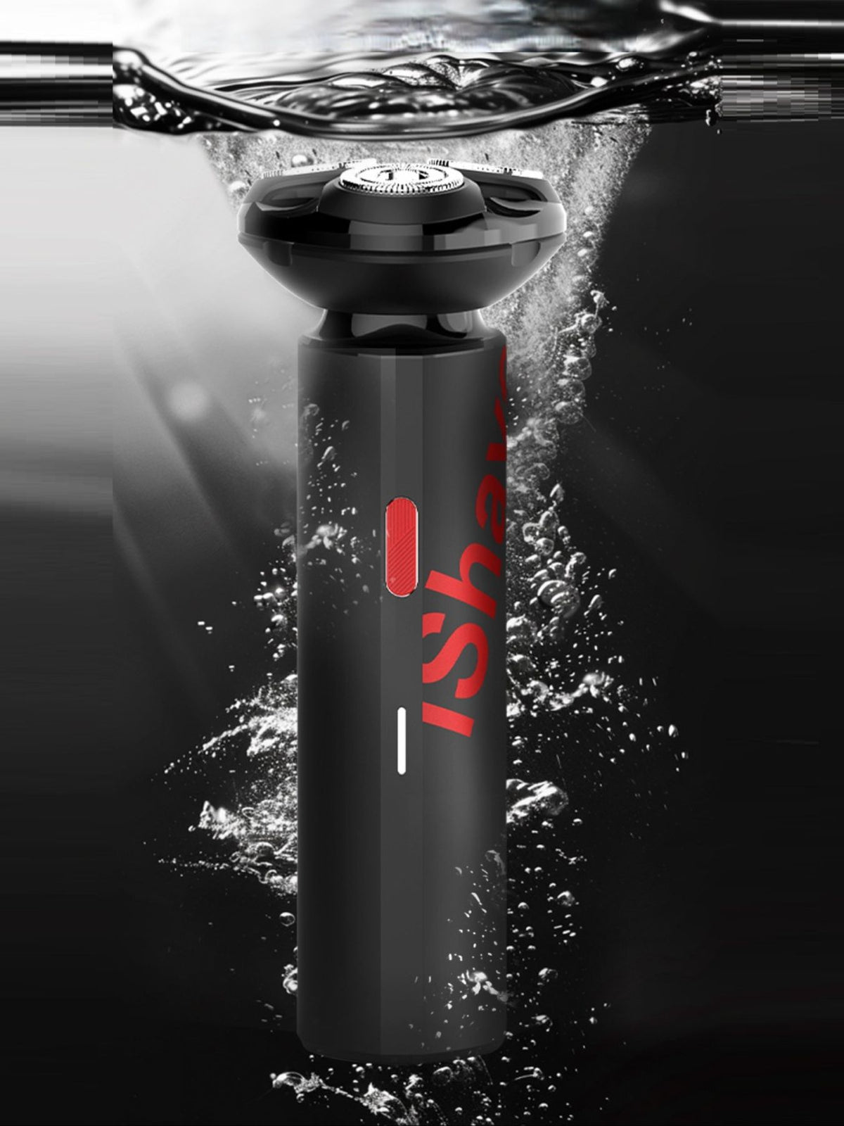 Portable shaver held in hand
