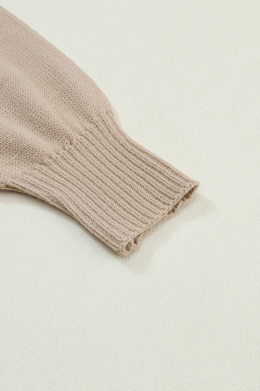 Floral Round Neck Drop Shoulder Sweater - Fashorio