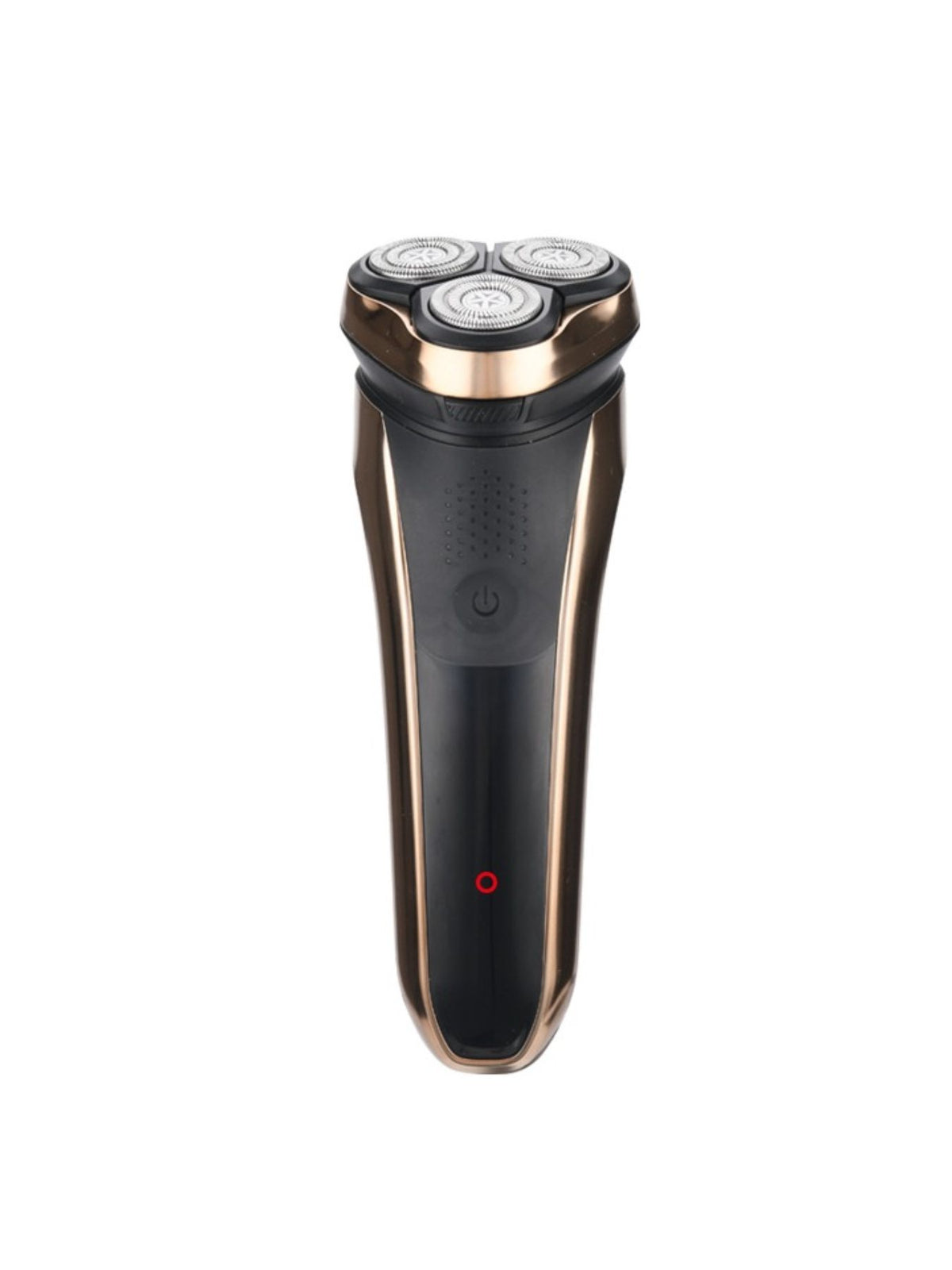 Rotary shaver placed on a surface