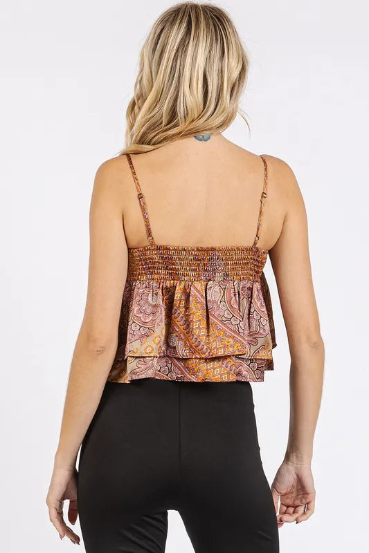 Mittoshop paisley crop top full outfit view