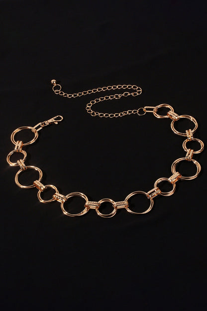 Alloy Chain Circle Shape Belt - Fashorio