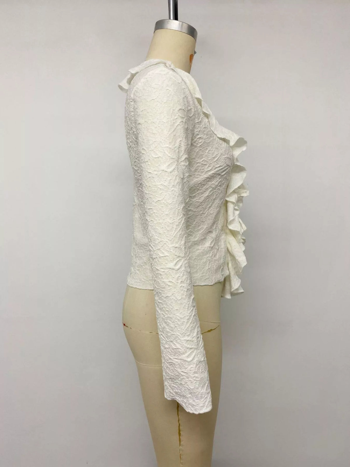 Apricot tee styled with a high waisted skirt