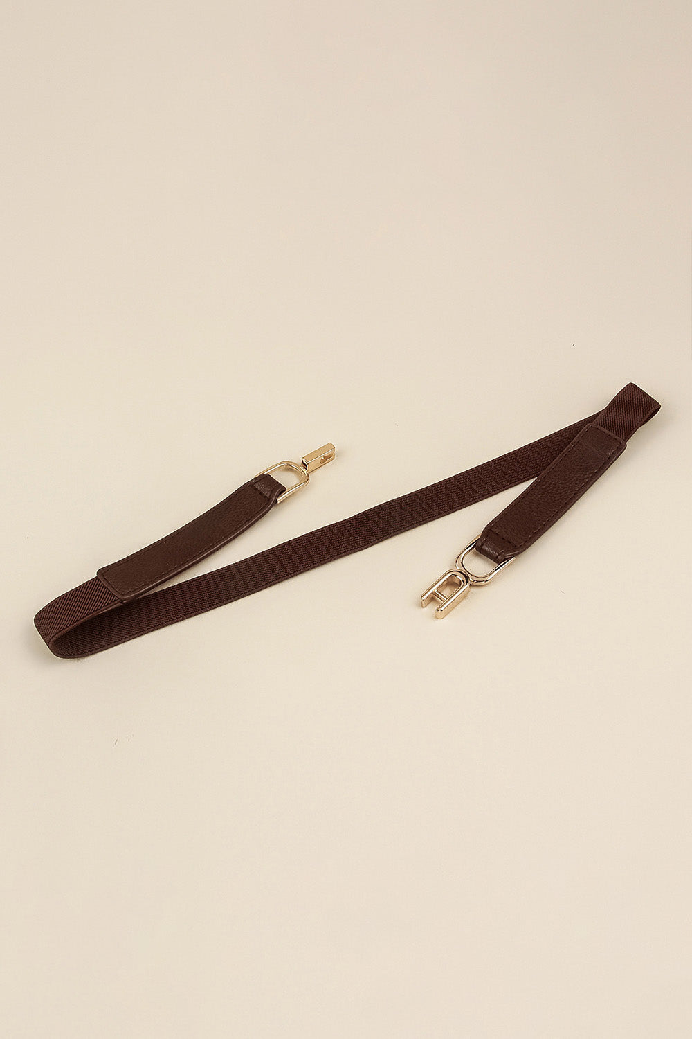 Alloy Buckle Elastic Belt - Fashorio