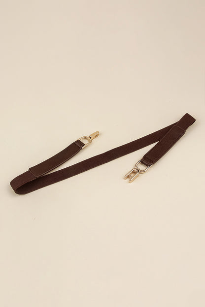 Alloy Buckle Elastic Belt - Fashorio