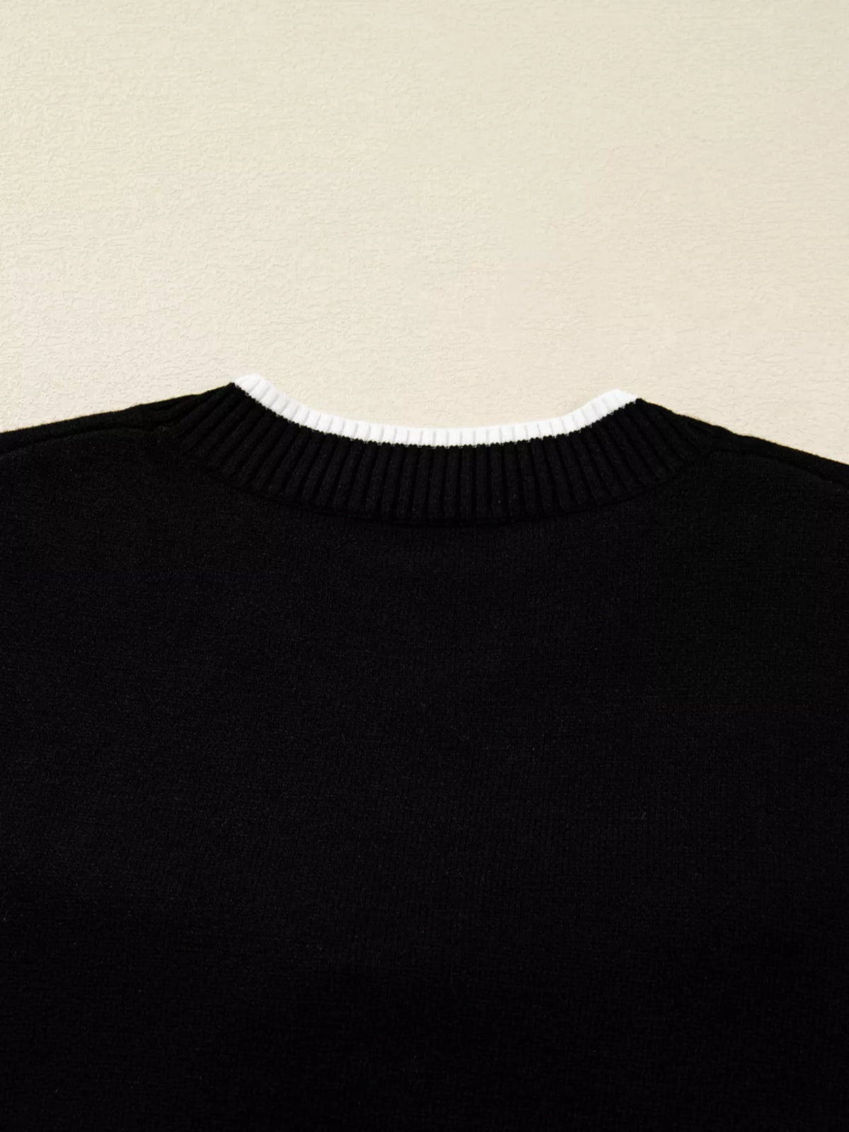 bow cropped sweater front styling