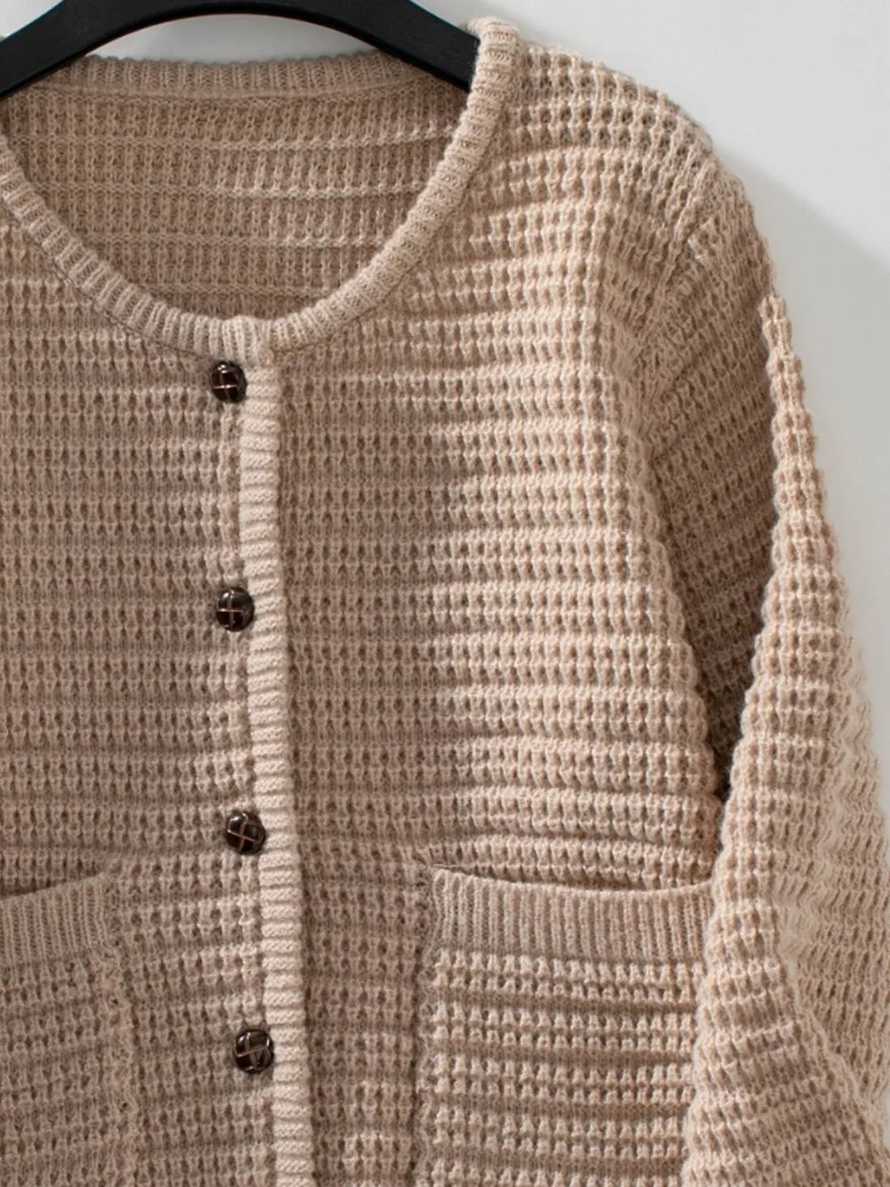 BUtton Up Long Sleeve Cardigan - Fashorio